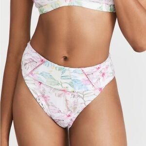 NWT LoveShackFancy x Hurley Hawaiian Hibiscus High Waisted Cheeky Bottoms
